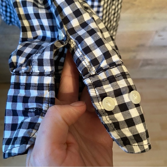 💥5/$25 Joe men’s black & white button up shirt in size large - Picture 6 of 10